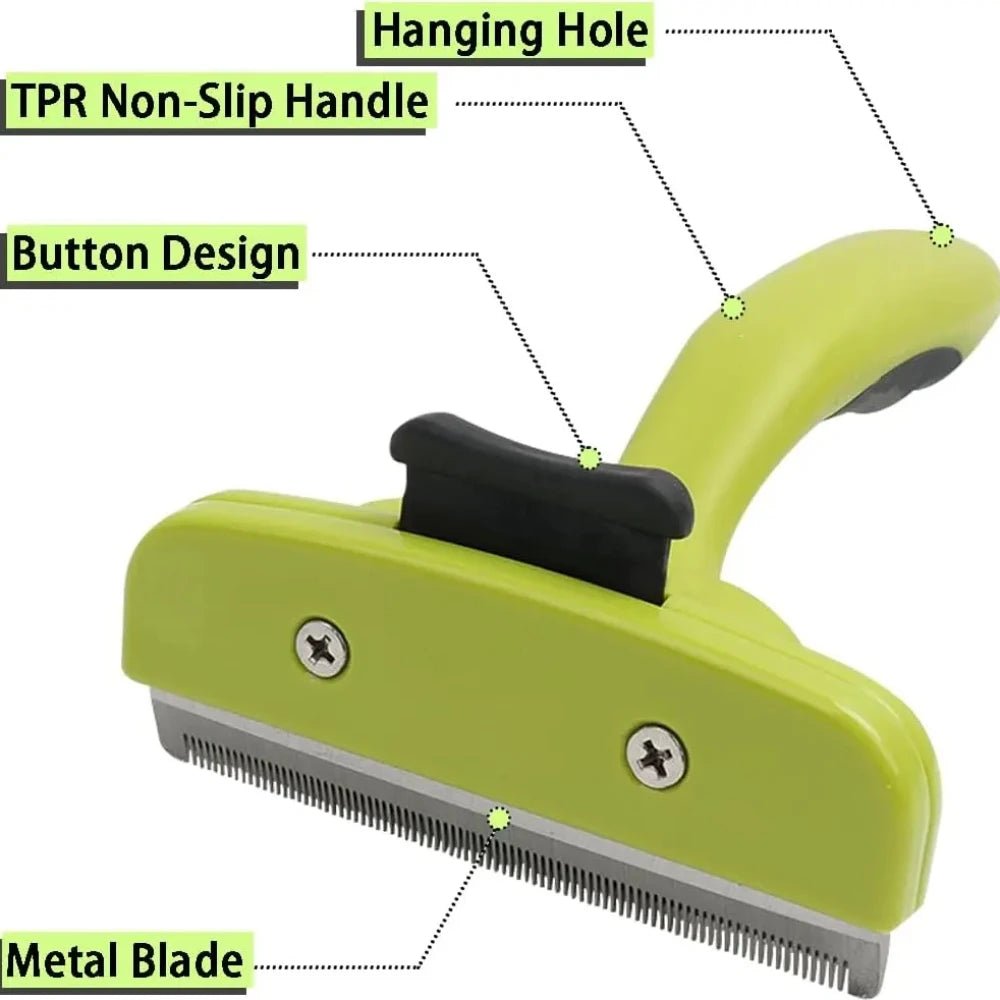 Efficient Pet Hair Remover: Multi-Function Dog & Cat Grooming Comb - Pawlody